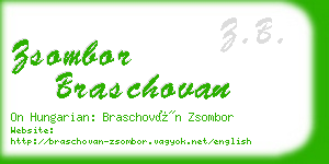 zsombor braschovan business card